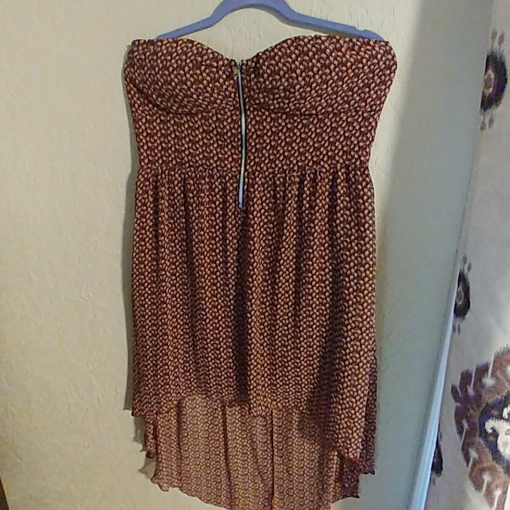 Floral Strapless dress